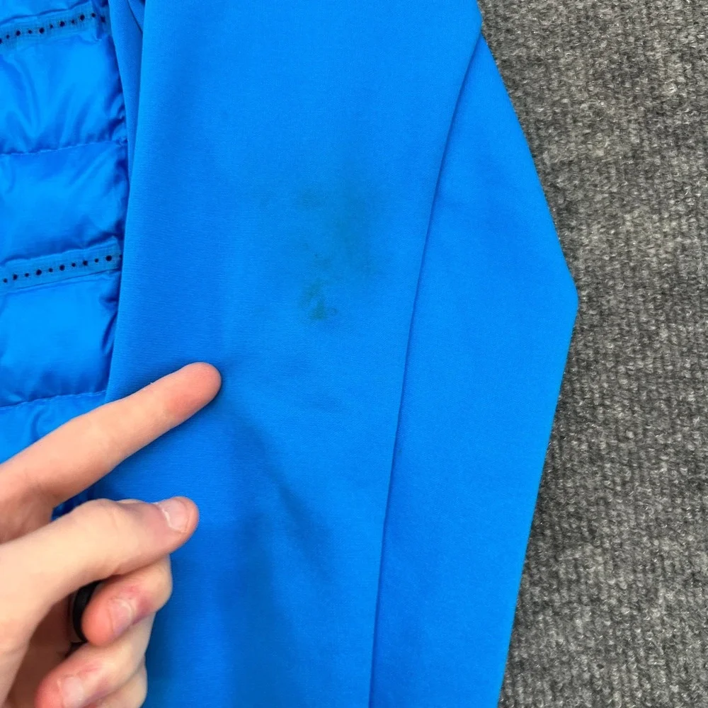 Nike Golf Aeroloft Jacket Mens Medium Blue Puffer Full Zip Quilted 687016-406